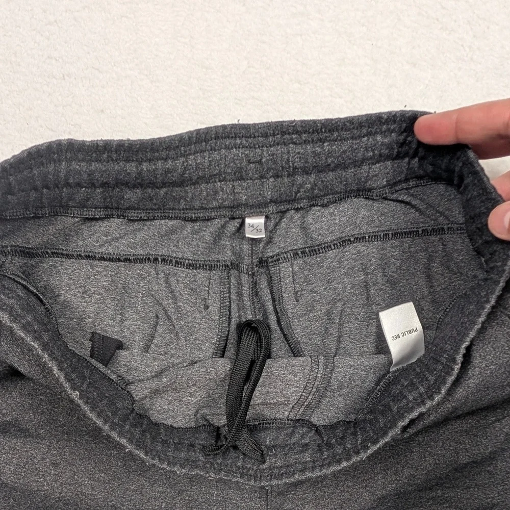 Public Rec All Day Every Day Pant Mens 34/32 Charcoal Heather Tapered Athleisure